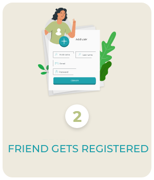 FRIEND GETS REGISTERED AND BOOK